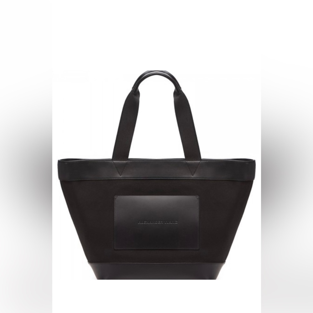 Alexander Wang Primal Leather Canvas Large  Black Tote